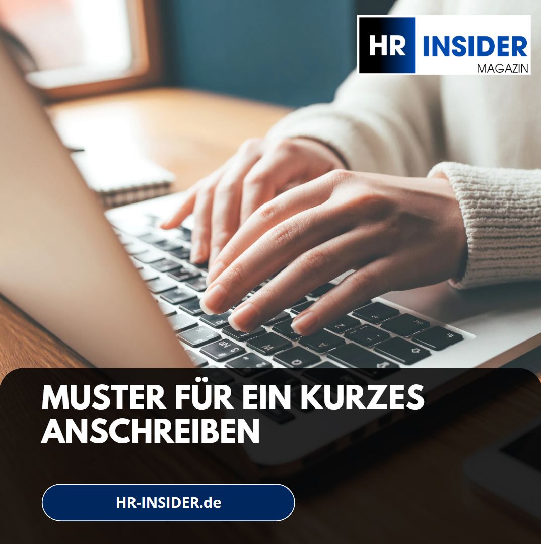 Muster für ein kurzes Anschreiben Kurzbewerbung schreiben