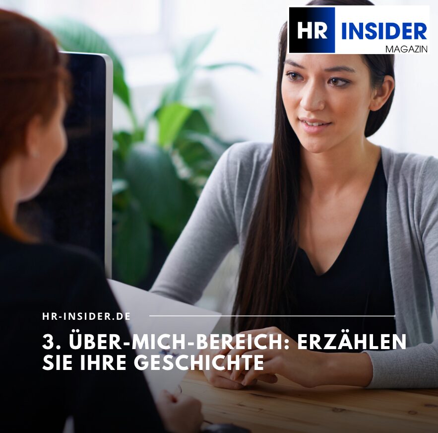 3. Über-mich-Bereich: Erzählen Sie Ihre Geschichte