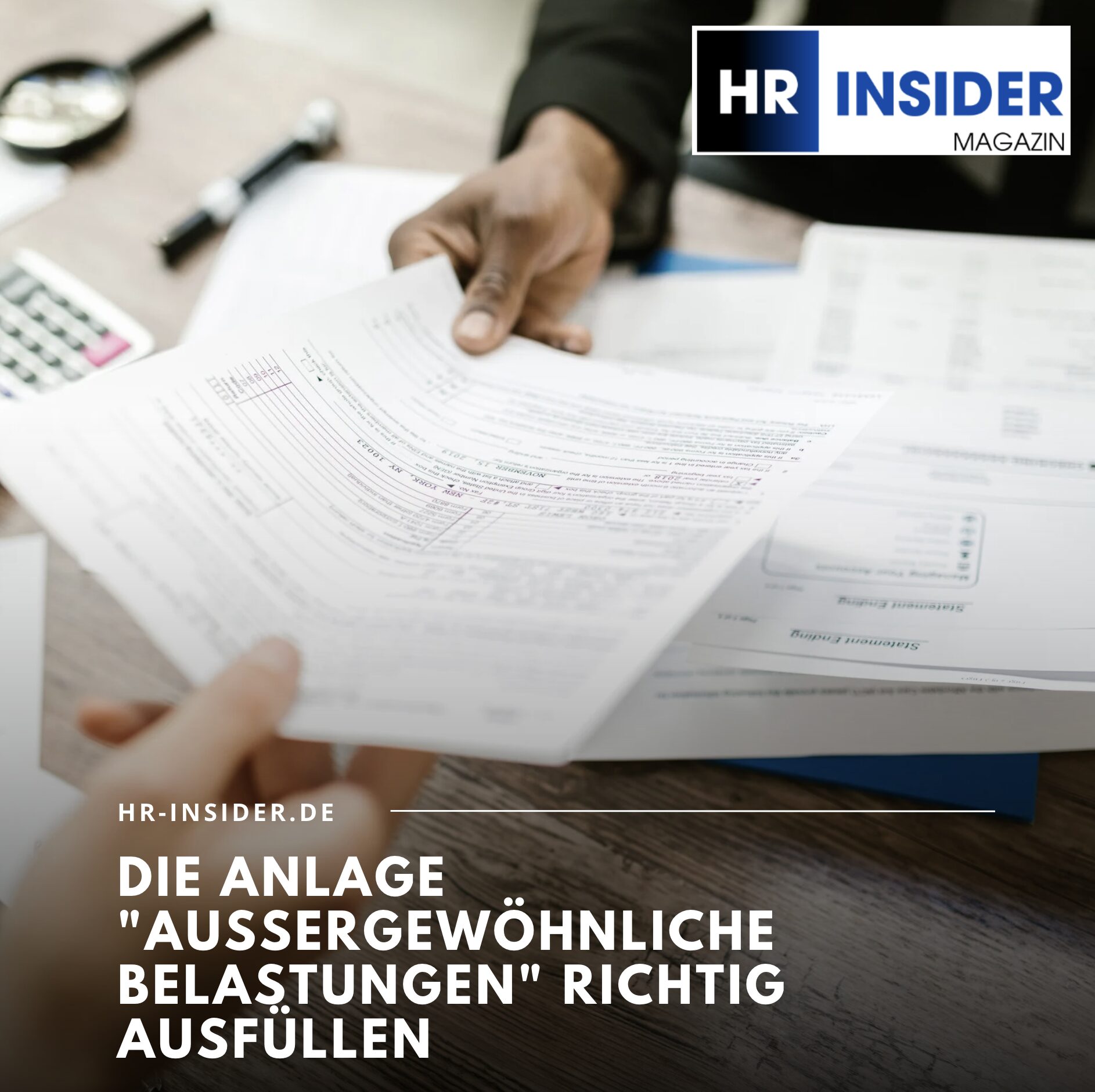 Die Anlage "Außergewöhnliche Belastungen" richtig ausfüllen Die Anlage "Außergewöhnliche Belastungen" richtig ausfüllen