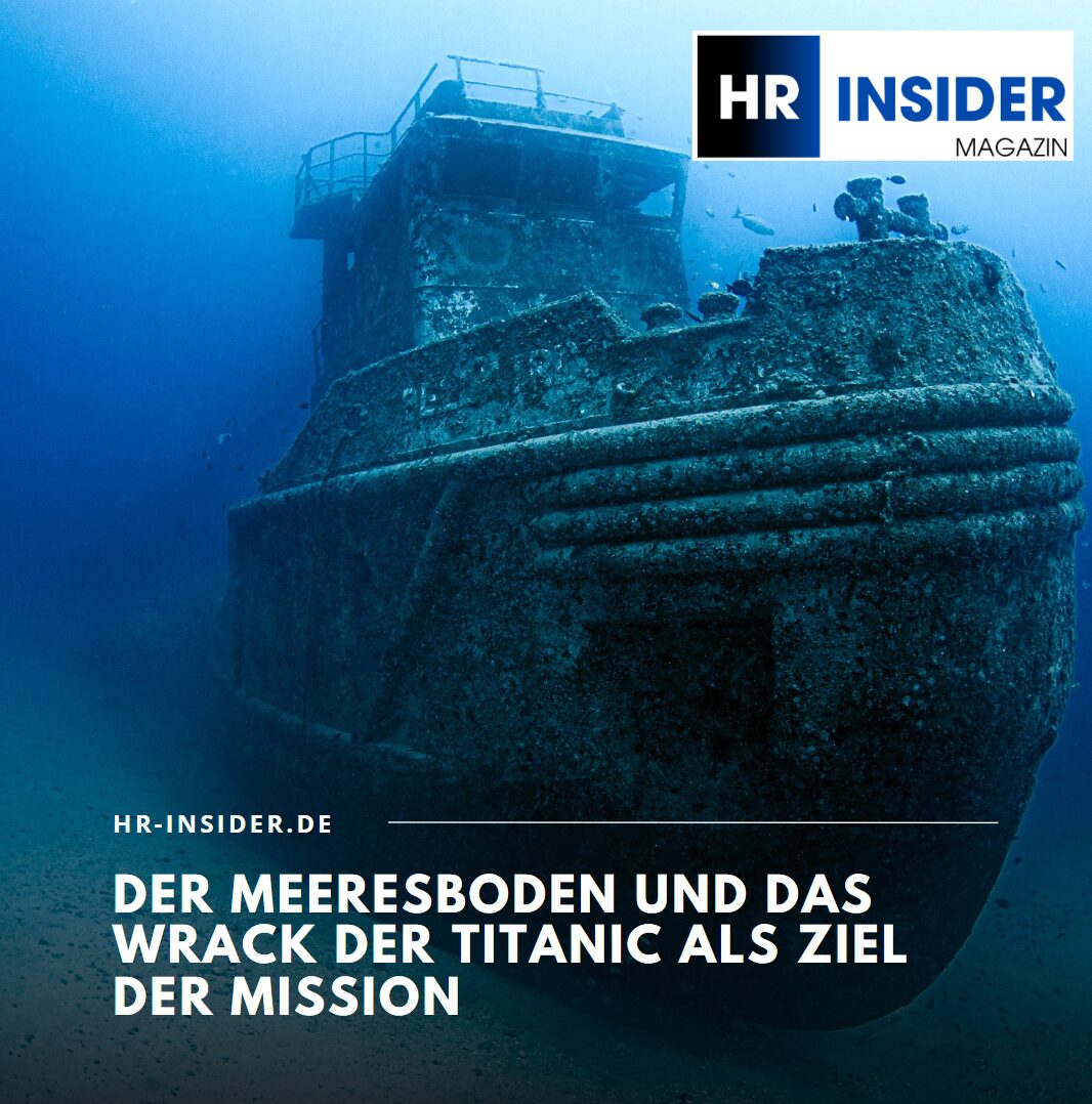 Der Meeresboden und das Wrack der Titanic als Ziel der Mission