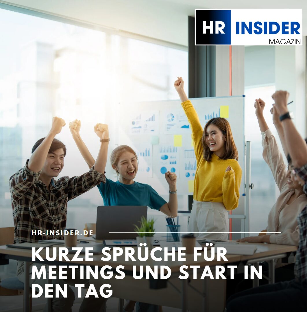 Kurze Sprüche für Meetings und Start in den Tag