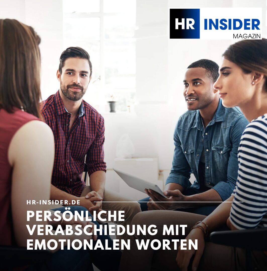 Persönliche Verabschiedung mit emotionalen Worten Persönliche Verabschiedung mit emotionalen Worten
