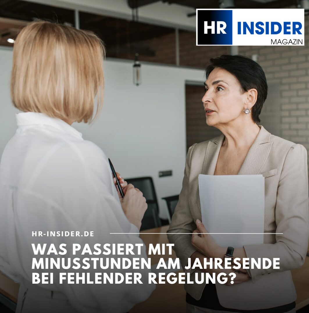 Was passiert mit Minusstunden am Jahresende bei fehlender Regelung Was passiert mit Minusstunden am Jahresende bei fehlender Regelung