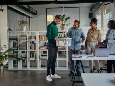 Viel Glück zum ersten Arbeitstag und einen guten Start in der neuen Arbeitsstelle