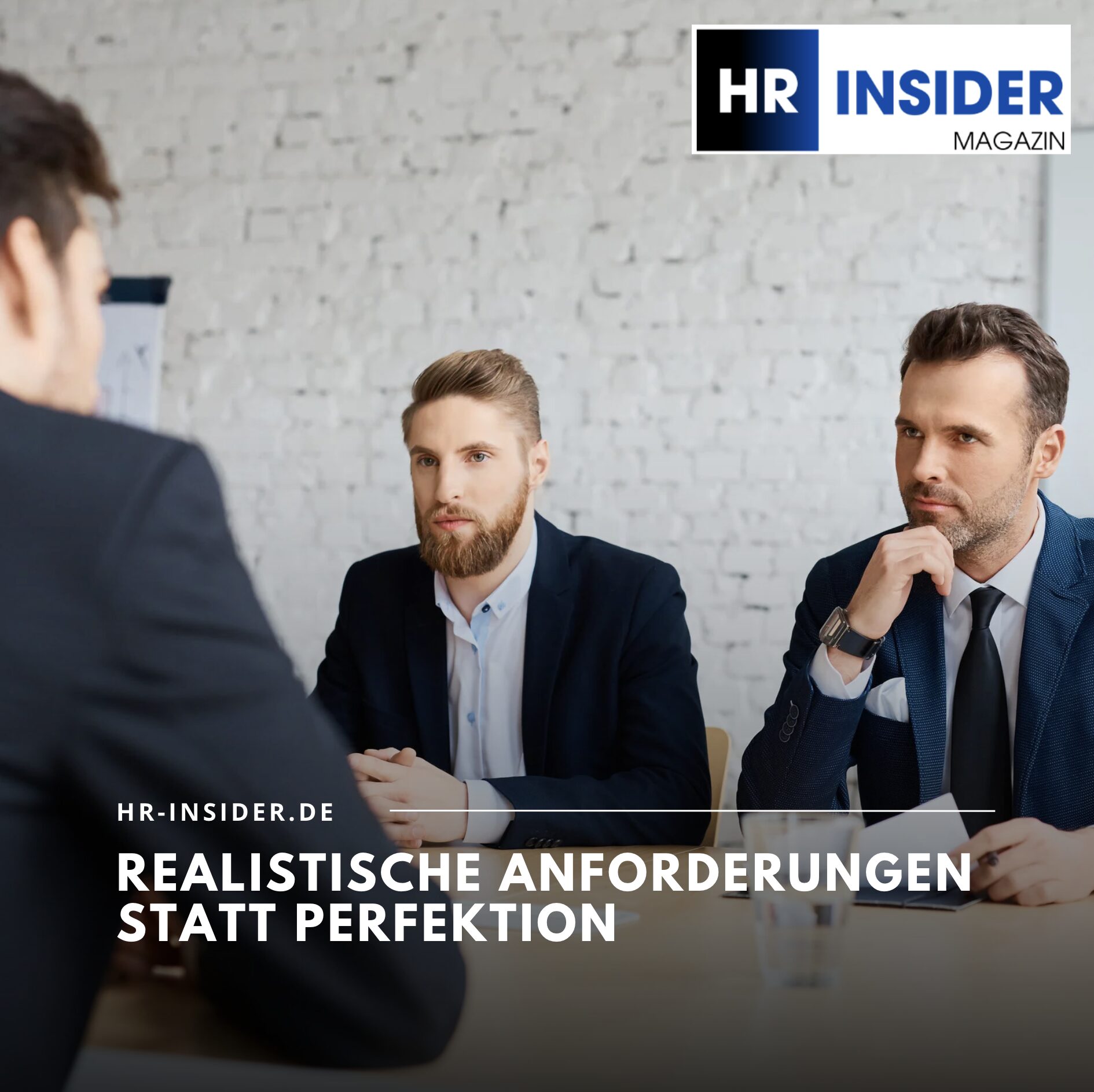 Realistische Anforderungen statt Perfektion Realistische Anforderungen statt Perfektion