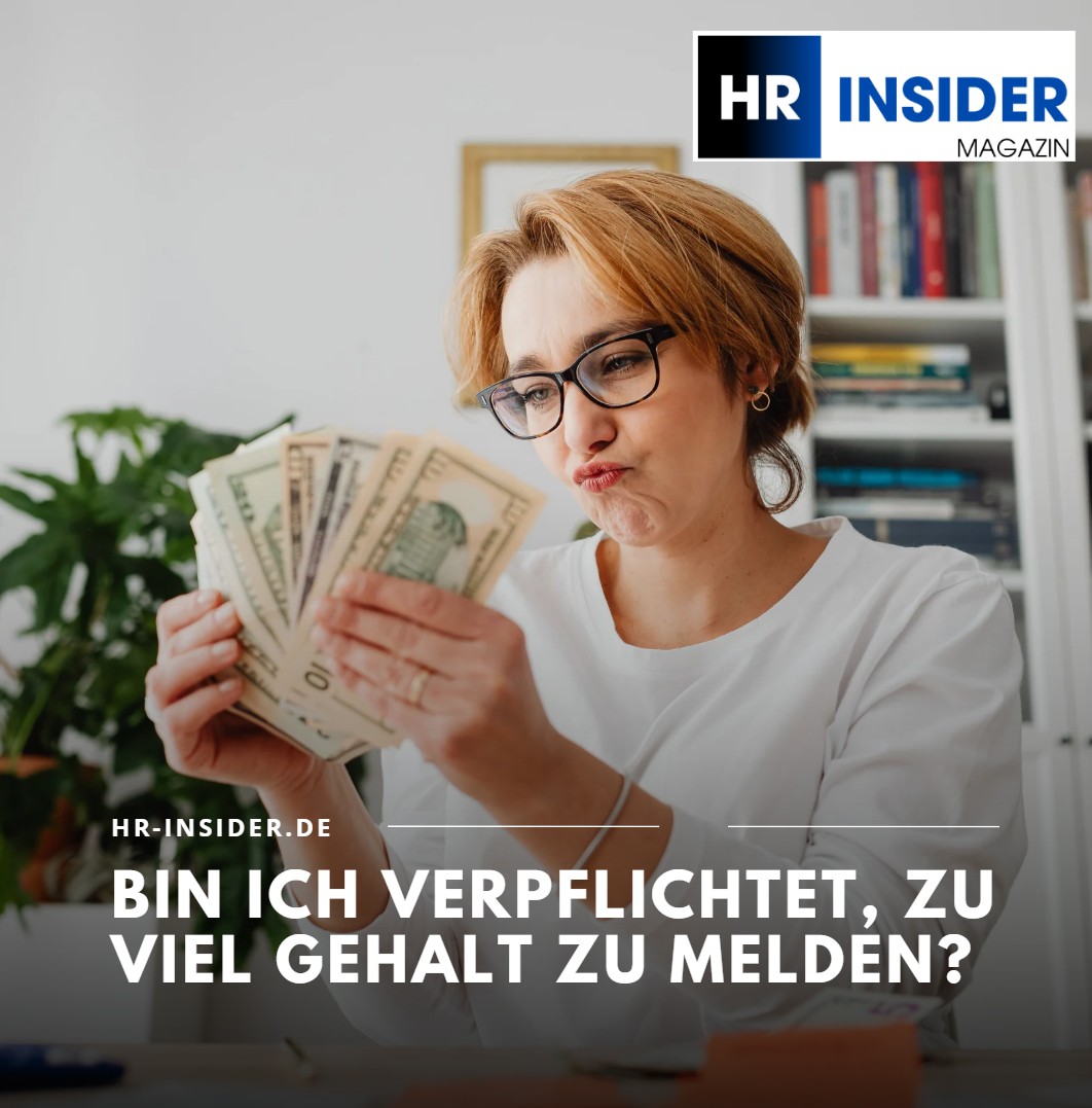 Bin ich verpflichtet, zu viel Gehalt zu melden Bin ich verpflichtet, zu viel Gehalt zu melden